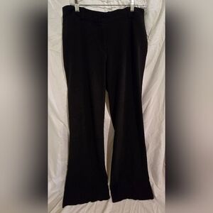 George Elegant Black Flared Trousers